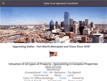 Tablet Screenshot of clydecrumappraisal.com